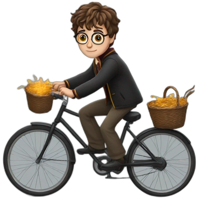 Harry potter à vélo emoji