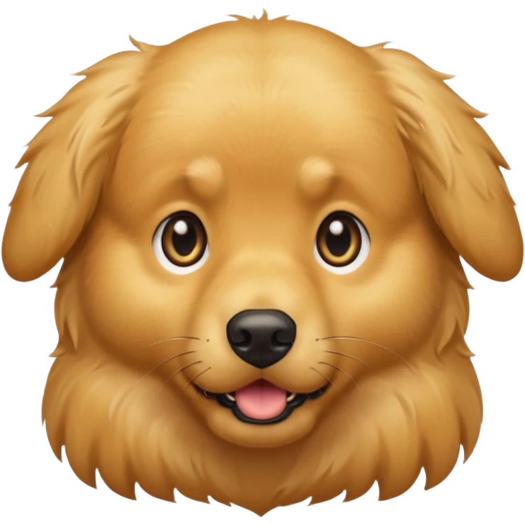 I want an emoji of a goldenretriever who is scared emoji