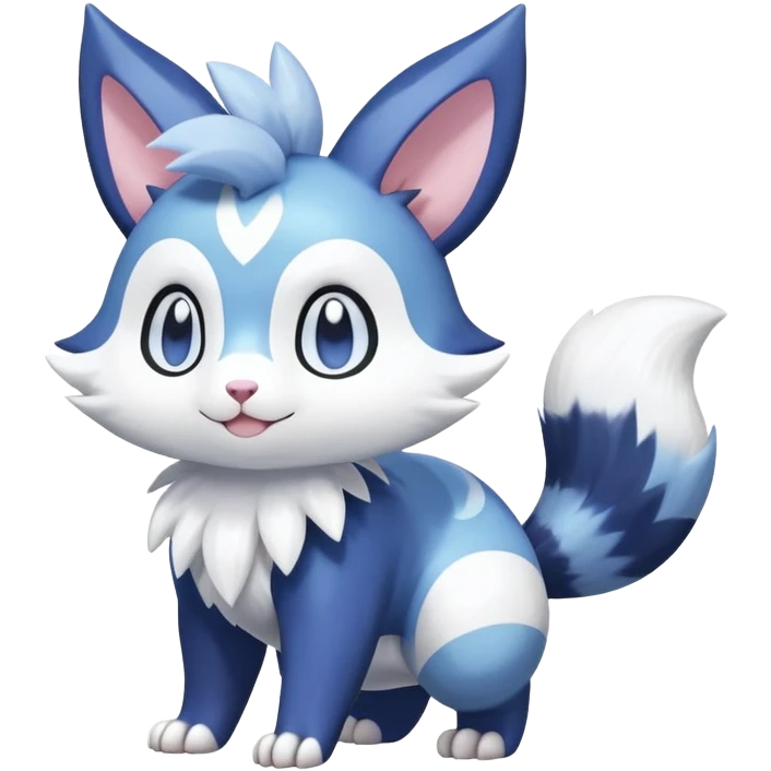 Shiny Pastel Furret-Meowstic-Zangoose-Hybrid (Full body) emoji