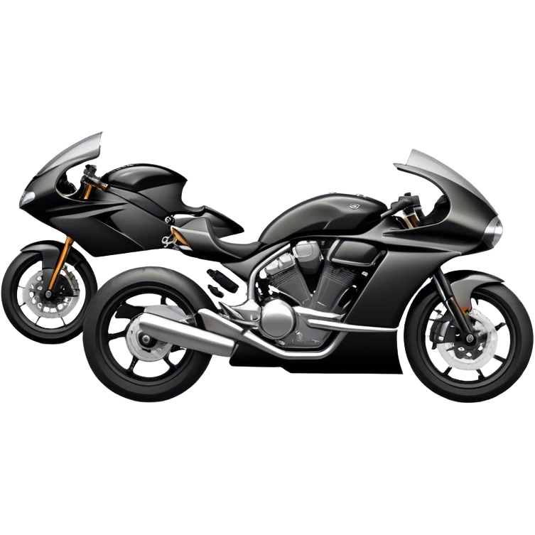 An icon showcasing a sleek motorcycle and a powerful car side by side, with bold, dynamic lines emphasizing speed and performance. highlighting their sleek design, custom tuning, and the excitement of the open road. Perfect for showcasing adventure and freedom on wheels. transparent background emoji