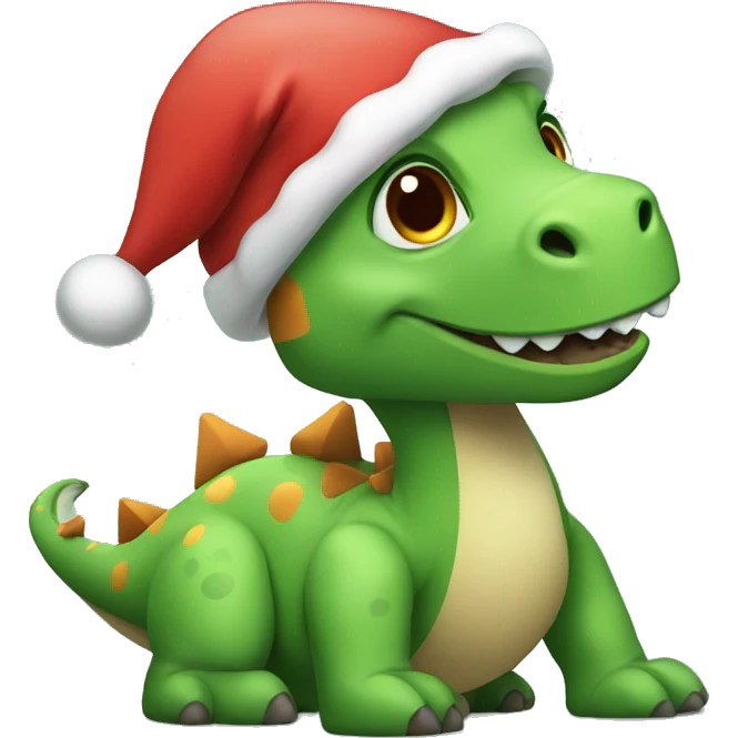 christmas dinosaur  emoji