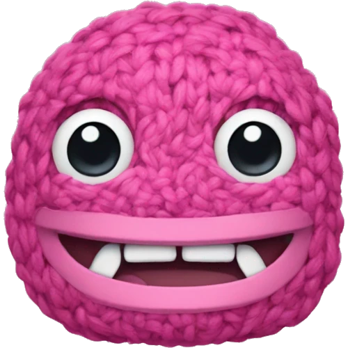 Pink stitch emoji