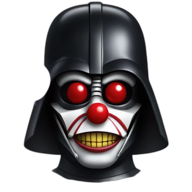 darth vader as clown emoji