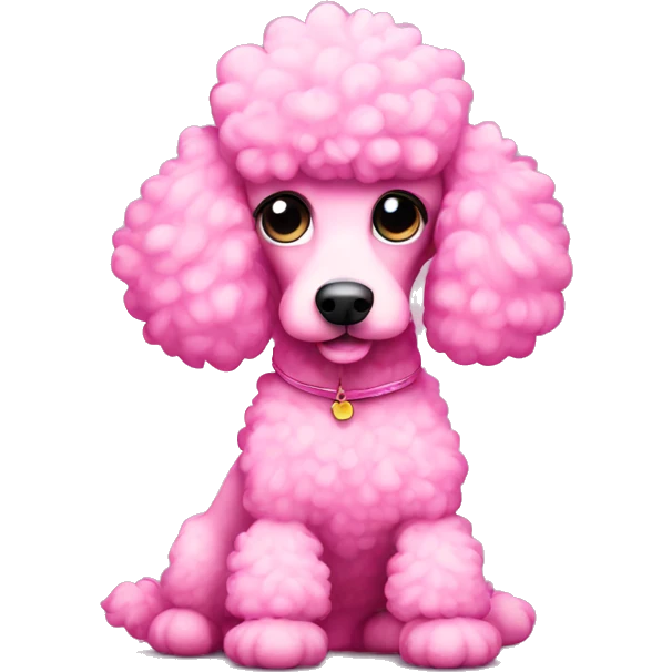 pink poodle emoji