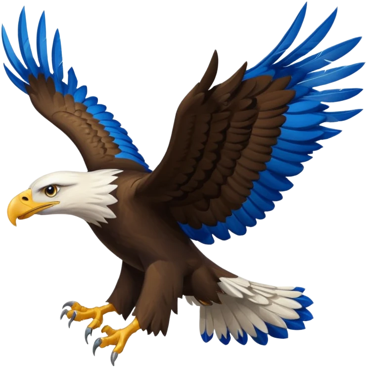 Eagle in blue colour emoji