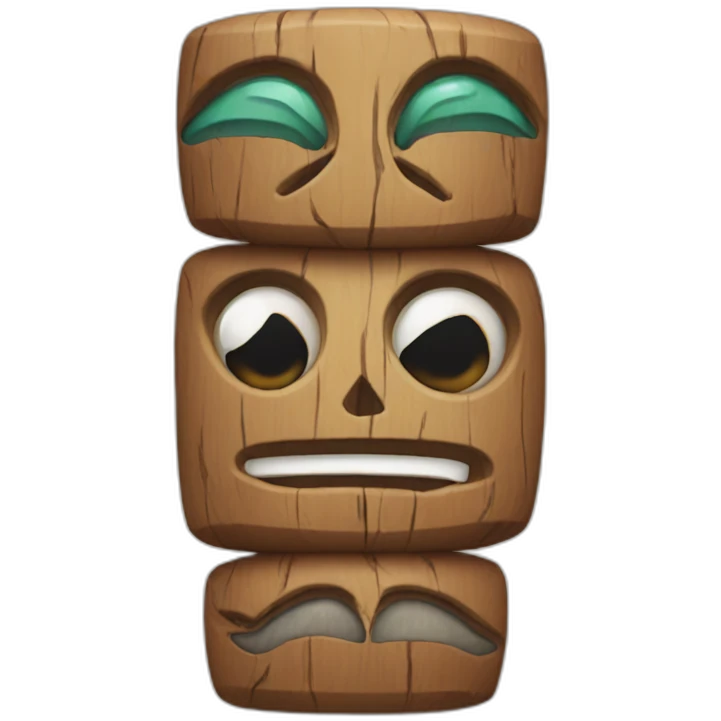 cute totem pole emoji