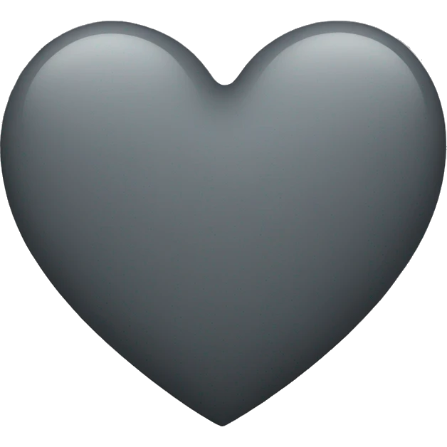 dark grey heart emoji