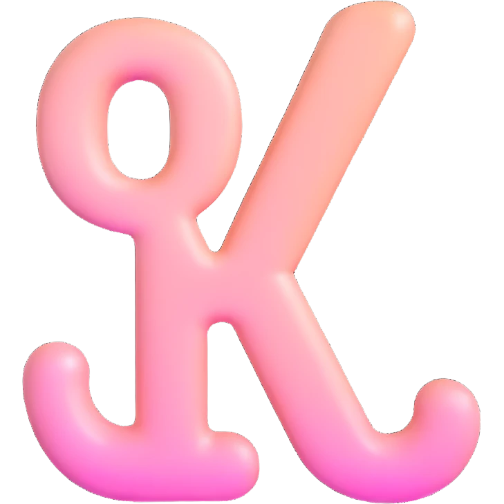 letter B made of glossy skincare serum texture, pink and beige tones, soft glow, elegant and feminine, high-end cosmetics brand emoji