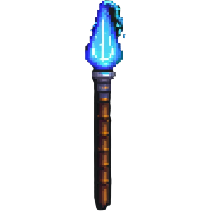 wizard wand with glowing tip emoji