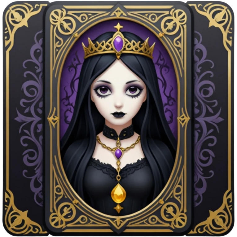 goth tarot card emoji