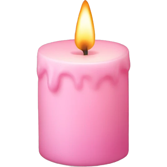 light pink candle emoji