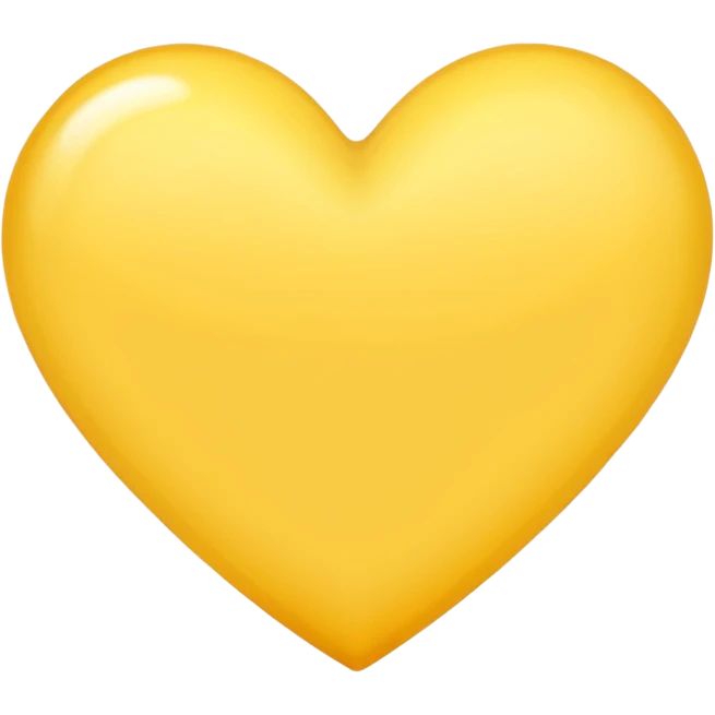 Light Yellow heart emoji