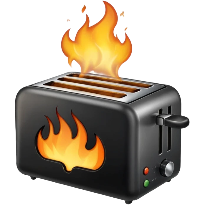 burning toaster emoji