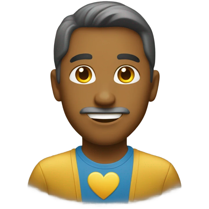 Quiero on corazon de color golden  emoji