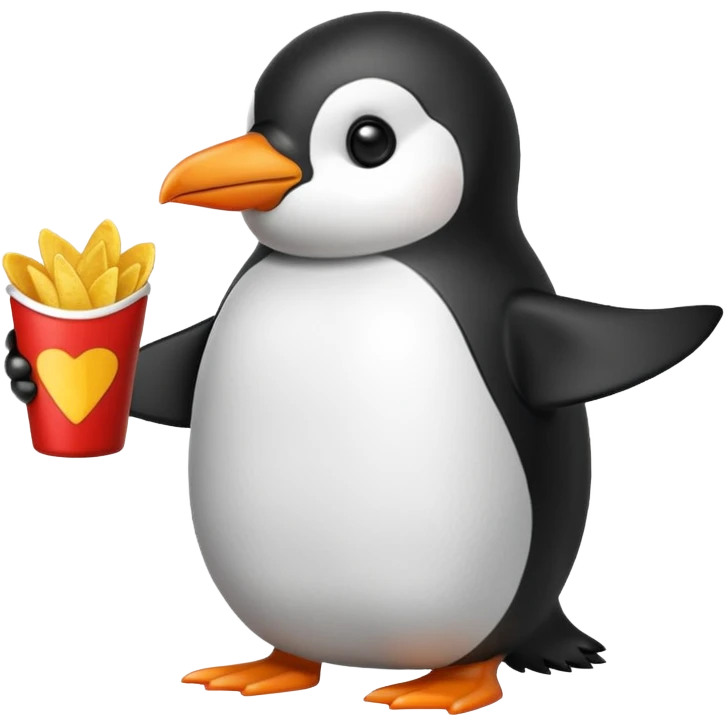 Cips yiyen penguen emoji