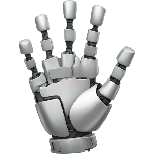 waving robot hand emoji