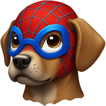 DOG in full SPIDER MAN emoji