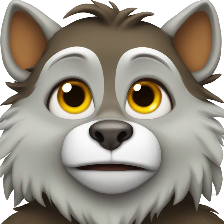 Monkey wolf emoji