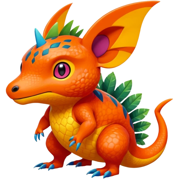  exotic tropical Fakémon-Pokémon-Vernid-creature emoji