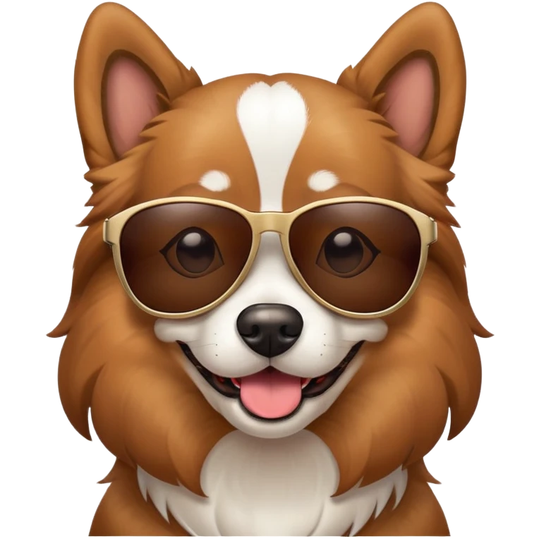 Dog with sunglasses emoji