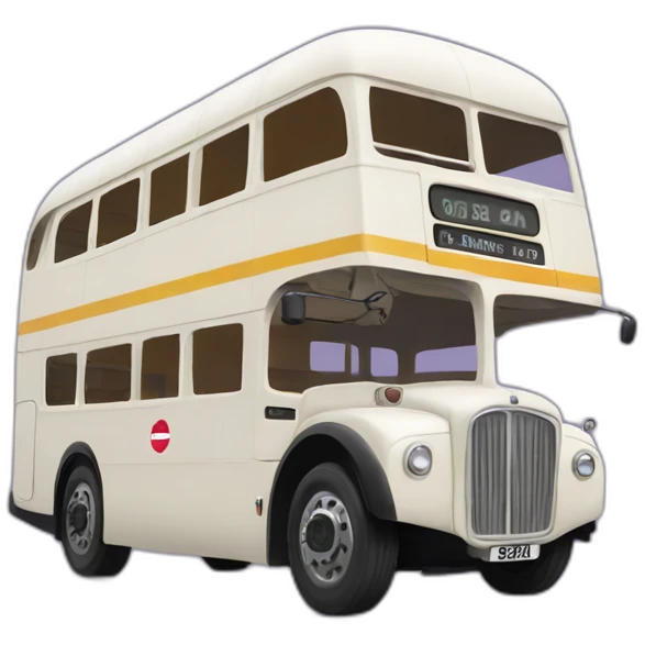 londonian bus with queen elisabeth II emoji