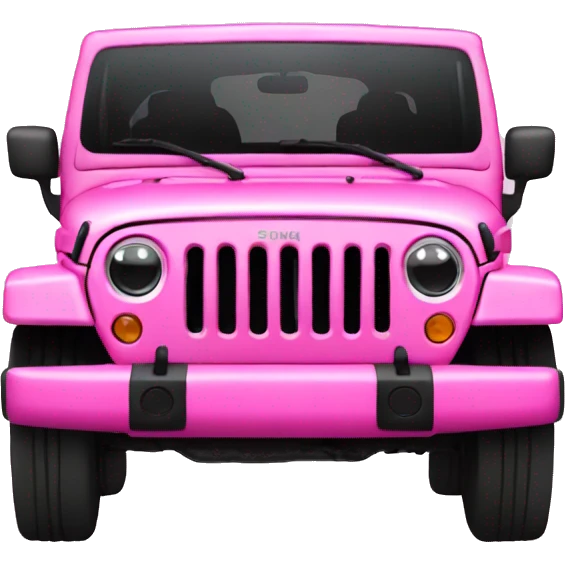 Pink 4 door jeep emoji
