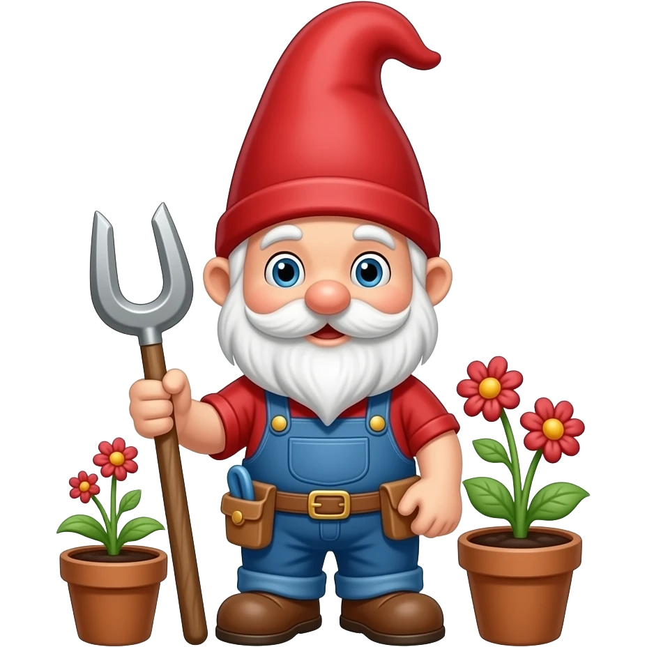 naine de jardin bricoleur emoji