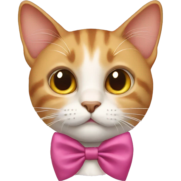 Cat with a bow emoji