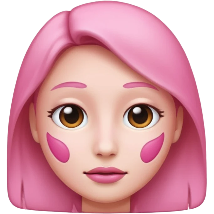 pink face emoji