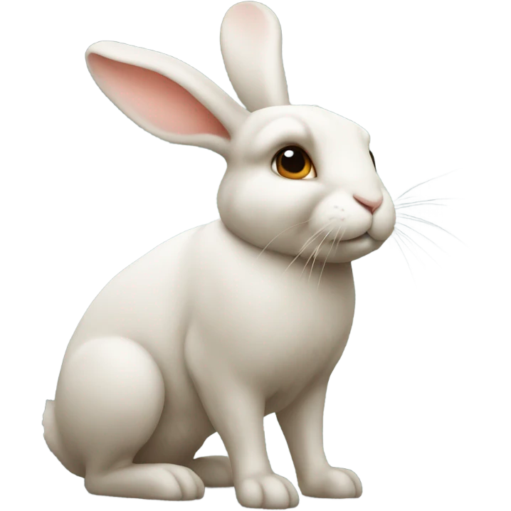 Rabbit on back emoji