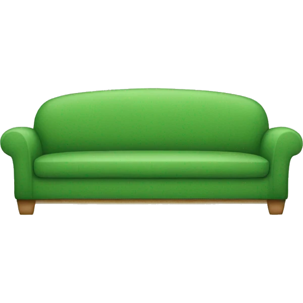 green comfy couch emoji