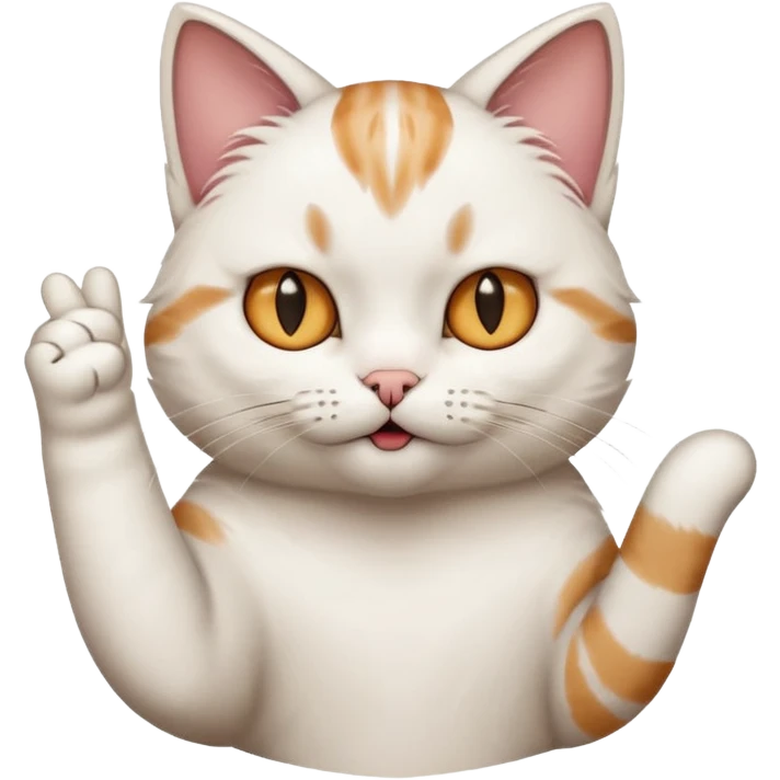 Cat flipping you off  emoji