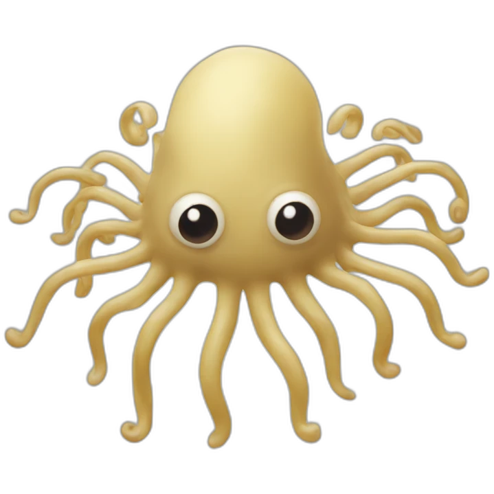 Flying spaghetti monster emoji