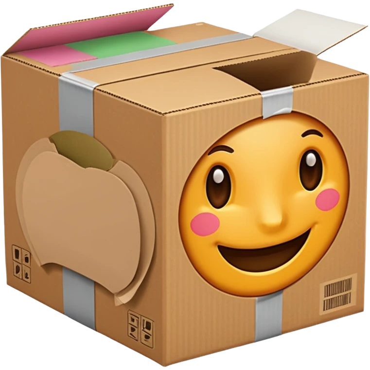 Cardboard box emoji