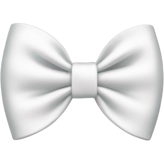 White bow emoji
