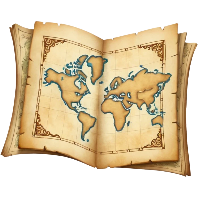 Old maps ￼ emoji