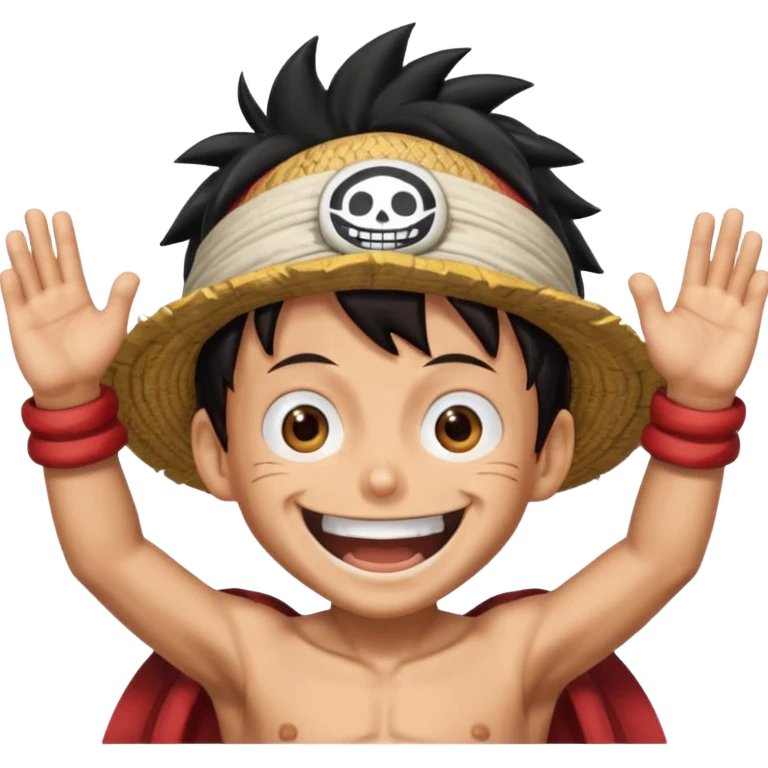 happy luffy gear 5  emoji