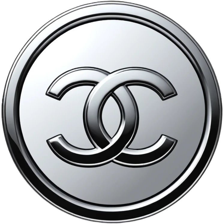 Chanel sport logo chrome glossy emoji