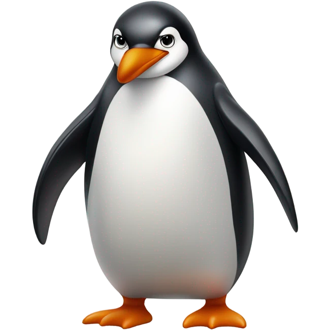 Naughty penguin emoji
