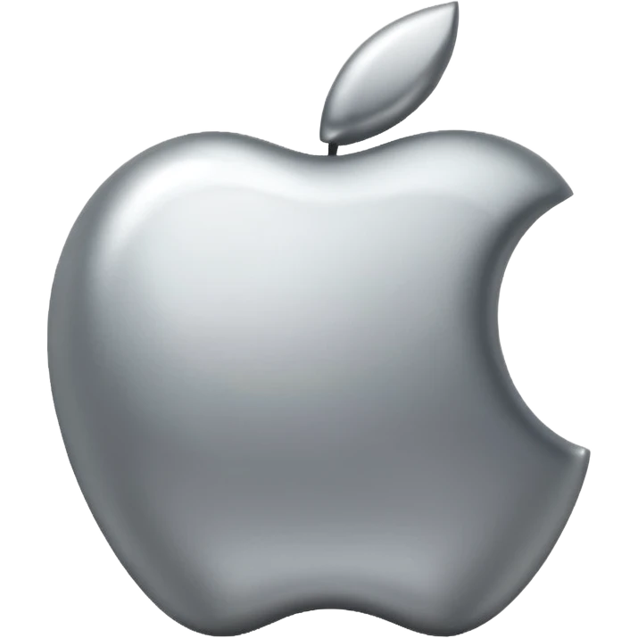 silver apple logo emoji