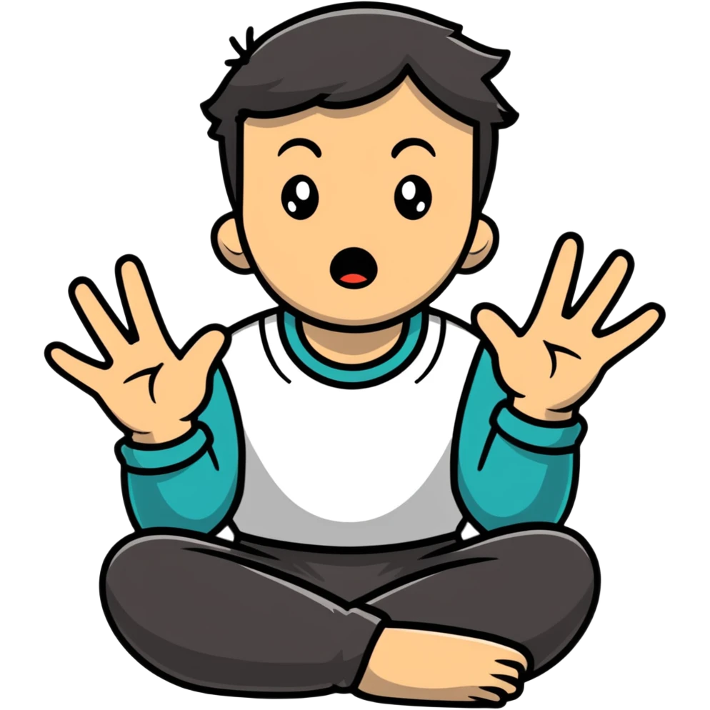 anxious man with hands outstretched in begging position with worried fearful expression emoji
