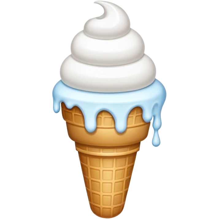 1/2 ice cream thermal and 1/4 ice cream thermal emoji