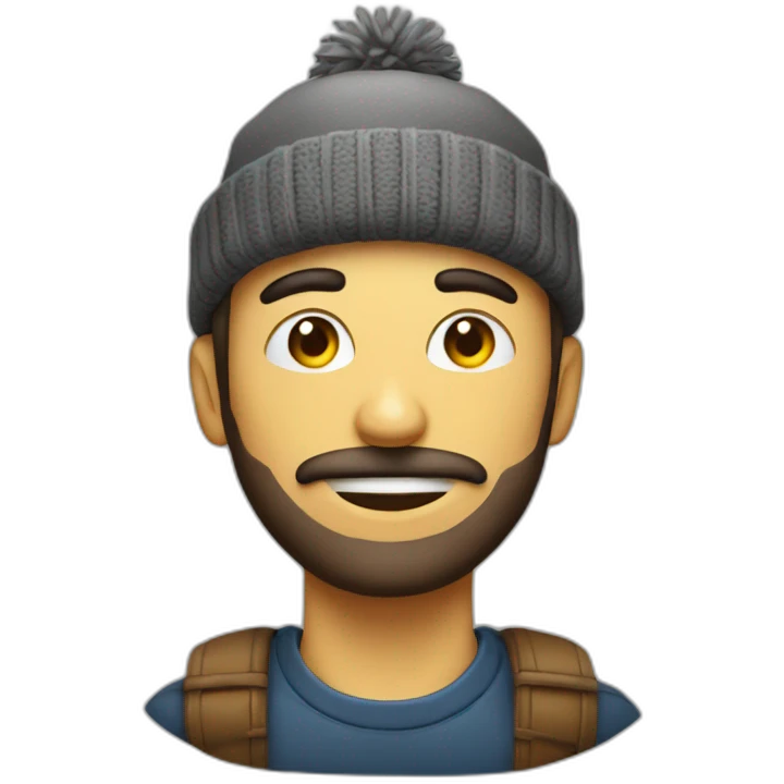 Hombre con gorro de lana , emoji