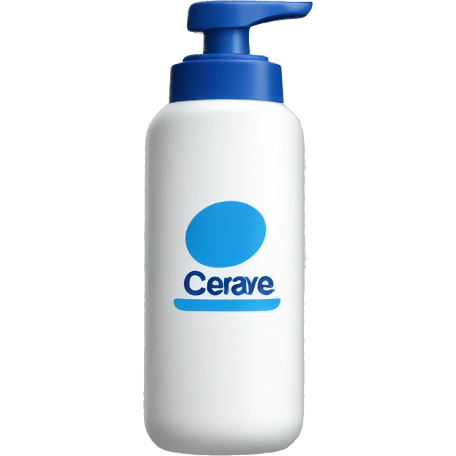 cerave washing foam bottle emoji