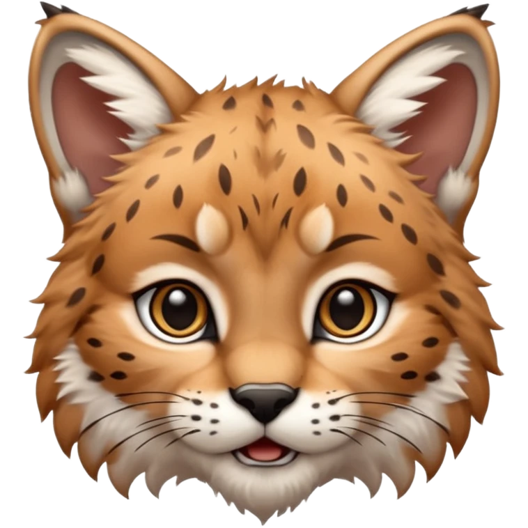 A high-resolution photo-realistic digital illustration of a baby lynx, chest upward A high-resolution, photo-realistic digital illustration of a majestic young Eurasian lynx, shown from the shoulder upwards with lynx markings emoji