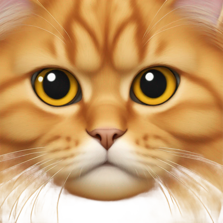 Orange Persian cat emoji