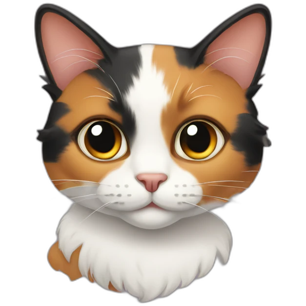 Calico cat emoji