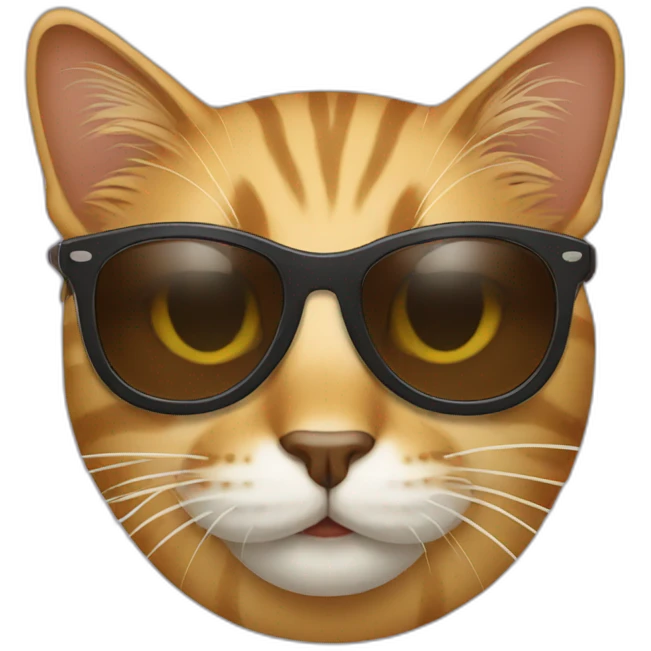 Cat with sunglasses emoji