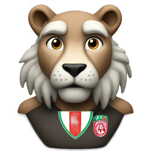 Leeuw met ajax logo emoji