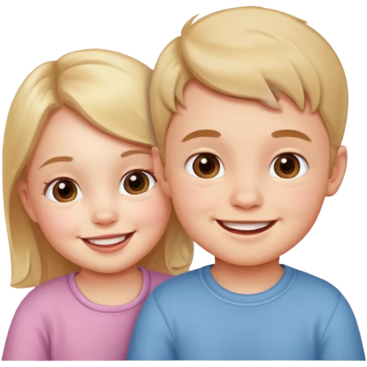 boy and girl babies emoji
